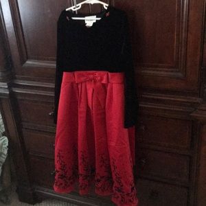 A black and red little dress.